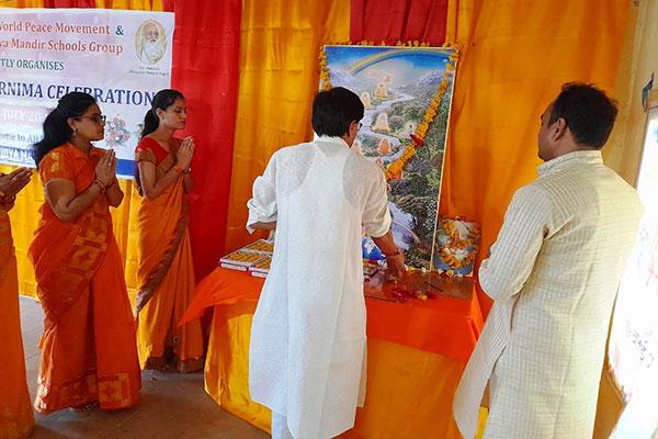 The festival of Guru Purnima was celebrated wholeheartedly at school premises.